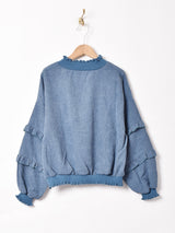 【7色展開】Meridian ボリュームスリーブ コーデュロイトップス