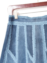 70's   パッチワーク レザースカート