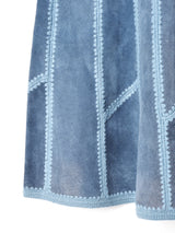 70's   パッチワーク レザースカート