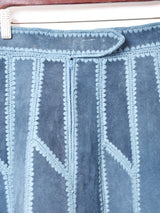 70's   パッチワーク レザースカート