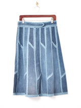 70's   パッチワーク レザースカート