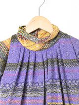 ラメ ドルマン 長袖ブラウス