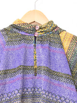 ラメ ドルマン 長袖ブラウス