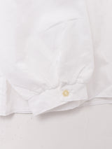 プリーツカラー リボンタイ 長袖ブラウス