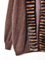 アンゴラファー カーディガン