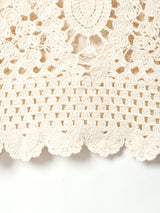 Elcamino クロシェ ノースリーブトップス