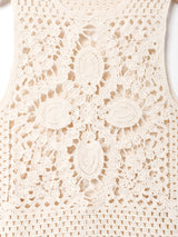 Elcamino クロシェ ノースリーブトップス