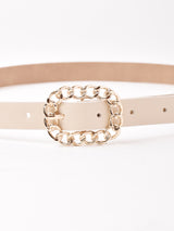 チェーン スクエア ベルト アイボリー