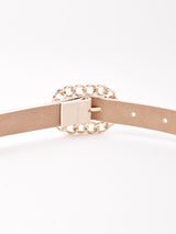 チェーン スクエア ベルト アイボリー