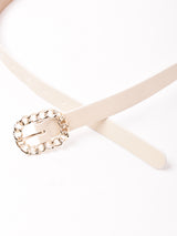 チェーン スクエア ベルト アイボリー