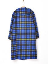 50's   デザインカラー チェック ウールコート