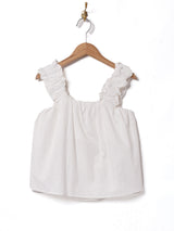 【3色展開】Meridian シャーリングストラップ スリーブレストップス