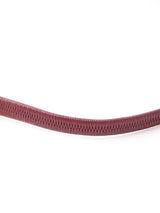 【2色展開】スクエア ゴールドパール ゴムベルト ワインレッド