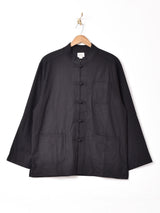 【3色展開】Backers コットンリネン チャイナボタンジャケット