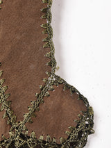 パッチワーク スエードベスト