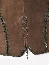 パッチワーク スエードベスト