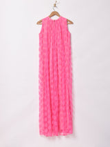 花柄レース スリーブレスワンピース