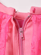 花柄レース スリーブレスワンピース