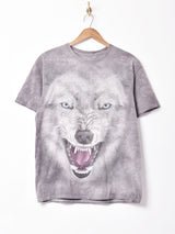 THE MOUNTAIN オオカミ プリントTシャツ