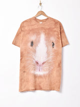 THE MOUNTAIN モルモット プリントTシャツ