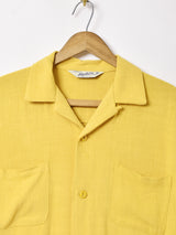 【5色展開】Backers リネンミックス オープンカラー 半袖シャツ