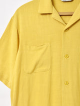 【5色展開】Backers リネンミックス オープンカラー 半袖シャツ