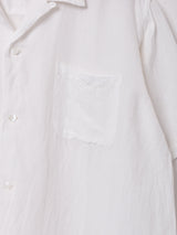 【5色展開】Backers リネン混 半袖 オープンカラーシャツ