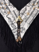 アメリカ製 フリンジ×スタッズ デザインTシャツ