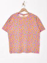 アメリカ製 花柄 Tシャツ