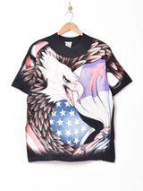 イーグル 両面プリントTシャツ