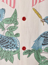 Backers パッケージ柄 半袖 オープンカラーシャツ