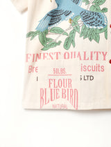 Backers パッケージ柄 半袖 オープンカラーシャツ