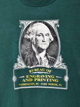 アメリカ製 ジョージ・ワシントン 両面プリントTシャツ
