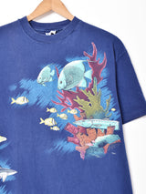 アメリカ製 海中 プリントTシャツ