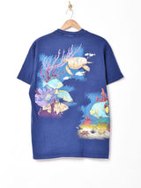 アメリカ製 海中 プリントTシャツ