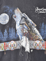 アメリカ製 オオカミ プリントTシャツ