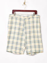 チェック柄 ショートパンツ W34