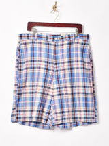 CHAPS チェック柄ショートパンツ W36