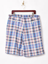CHAPS チェック柄ショートパンツ W36