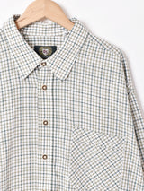 ビッグシルエット チェック柄シャツ