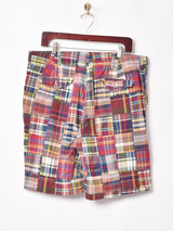 Ralph Lauren パッチワーク チェッショートパンツ W36