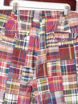 Ralph Lauren パッチワーク チェッショートパンツ W36