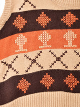 ラインデザイン ニットベスト