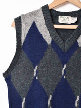 アメリカ製 アーガイル ニットベスト