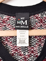 アメリカ製 総柄 ニットベスト