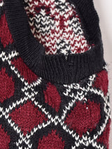 アメリカ製 総柄 ニットベスト