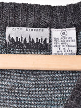 総柄 ニットベスト