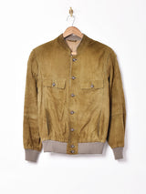 ヌバックレザー ブルゾン