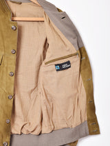 ヌバックレザー ブルゾン