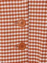 70's 千鳥格子柄ワンピース